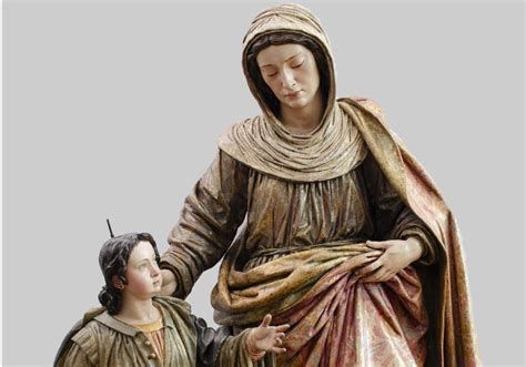 Grupo escultórico de Santa Ana, María y el Niño