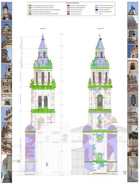Imagen de la restauración de la torre campanario de la Catedral del Buen Pastor en San Sebastián