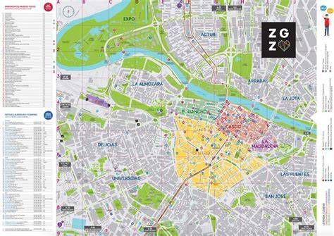 Mapa urbano mostrando la ubicación histórica de Buen Pastor Zaragoza y la Catedral de Buen Pastor en San Sebastián