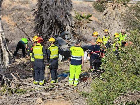 Carretera rural CV-854 en Elche, escena del accidente