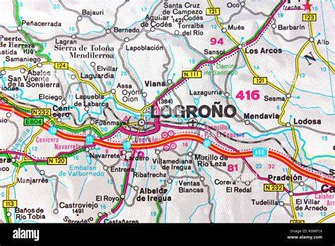 mapa histórico de la antigua carretera de Logroño y situación de la ermita
