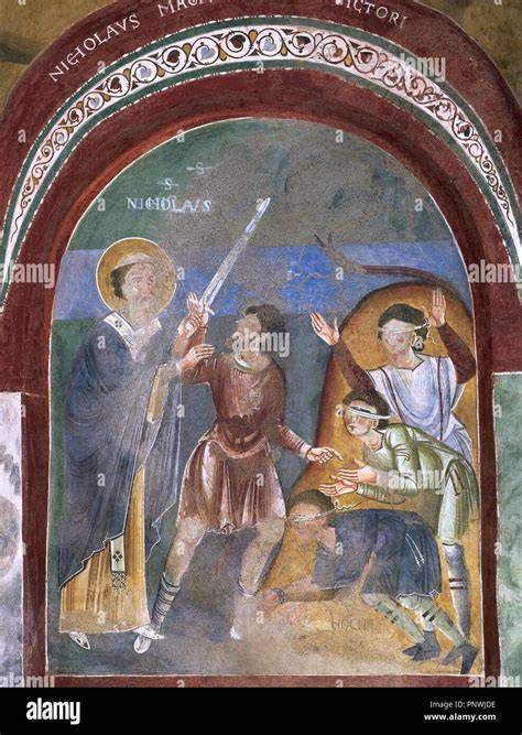 pintura neoclásica de San Nicolás salvando a niños en un comportón
