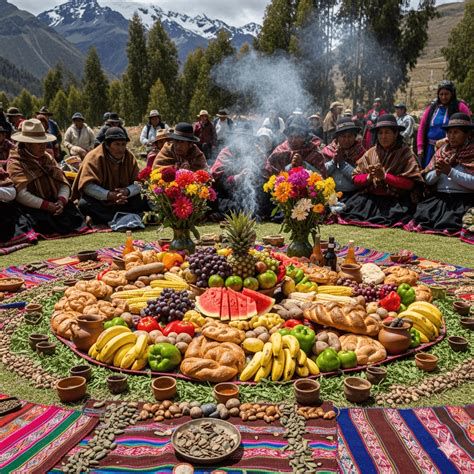 Fiesta patronal aymara con ofrendas a la Pachamama