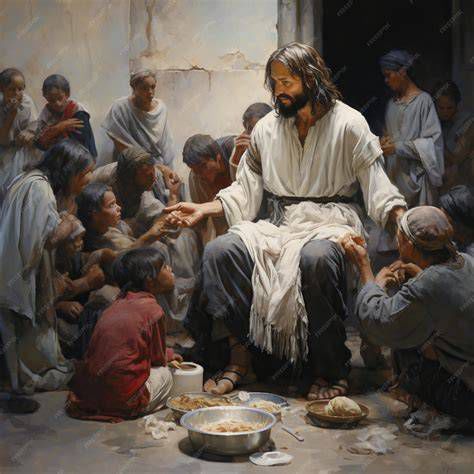 Jesús enseñando a los pobres y necesitados