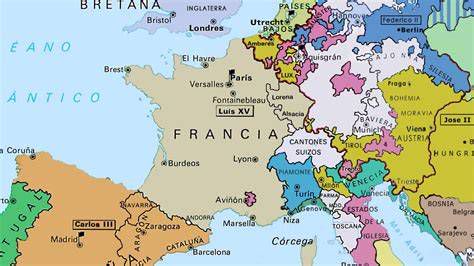 Mapa de Francia del siglo XVII y situación social