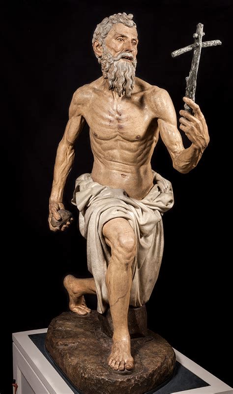 Escultura de San Jerónimo Penitente de Pietro Torrigiano en el Museo de Bellas Artes de Sevilla