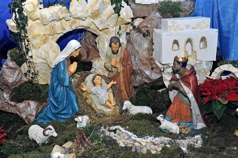 Pesebre tradicional en Belén