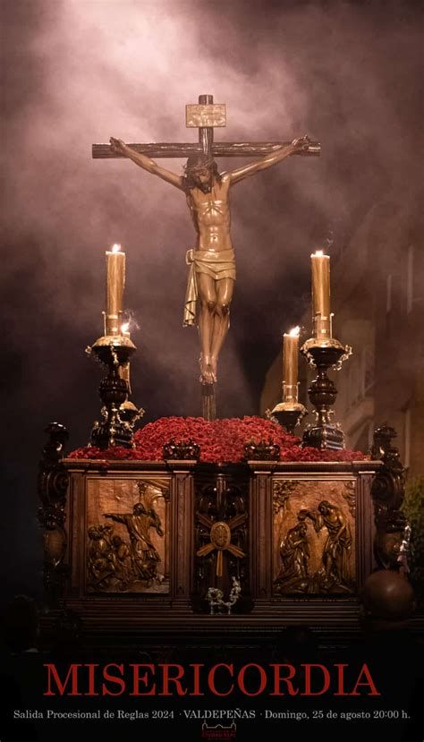 Detalle del Santísimo Cristo de la Misericordia - vista frontal mostrando policromía y cabeza