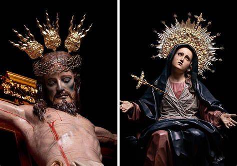 Foto del crucificado y la dolorosa de Fernando Castejón