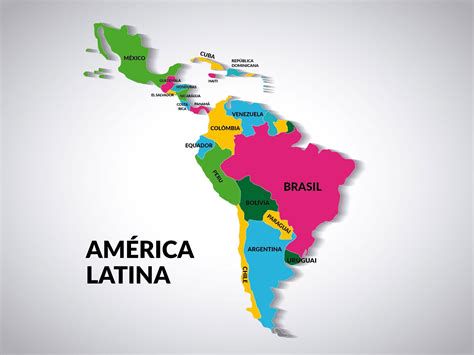 mapa de América Latina con población hispanohablante