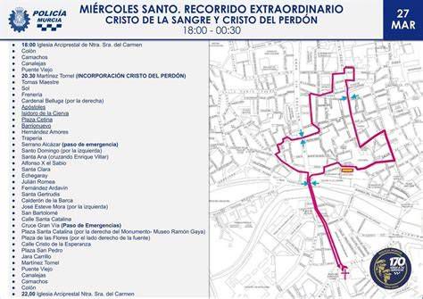 Mapa del recorrido de la Procesión del Santo Cristo Resucitado en Logroño