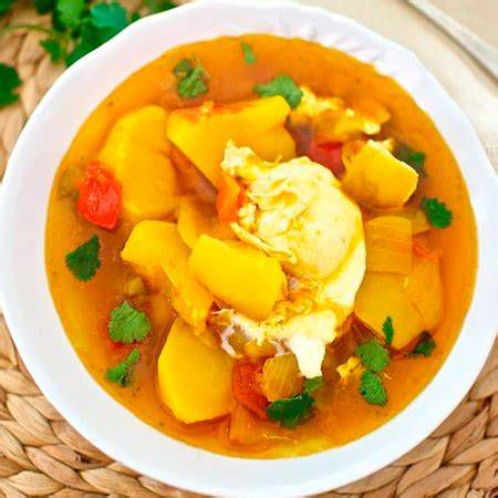 Ingredientes para el caldo de papas canario
