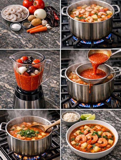 Los ingredientes frescos para el caldo de papas