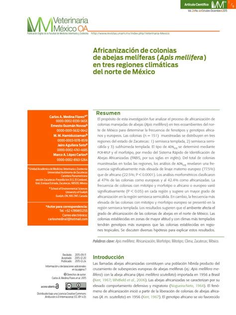 Mapa de africanización de abejas en Zacatecas