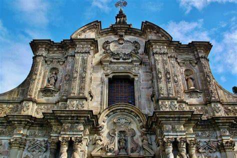 Fachada barroca de la antigua Iglesia de la Compañía en Jerez