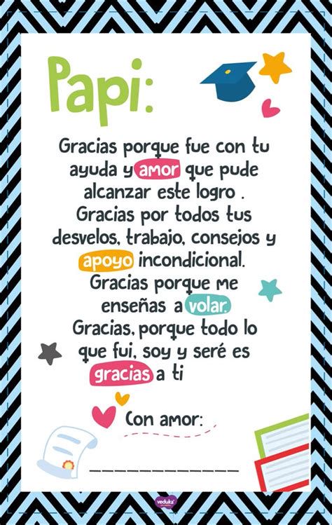 tarjeta con frase de agradecimiento para padres