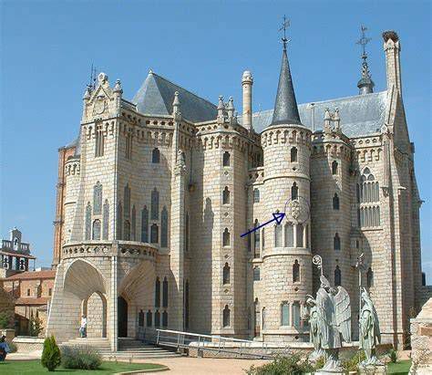 Fachada principal del Palacio Episcopal de Astorga