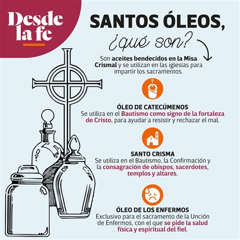 Óleos sagrados usados en la Misa Crismal: óleo de los enfermos, óleo de los catecúmenos y santo crisma