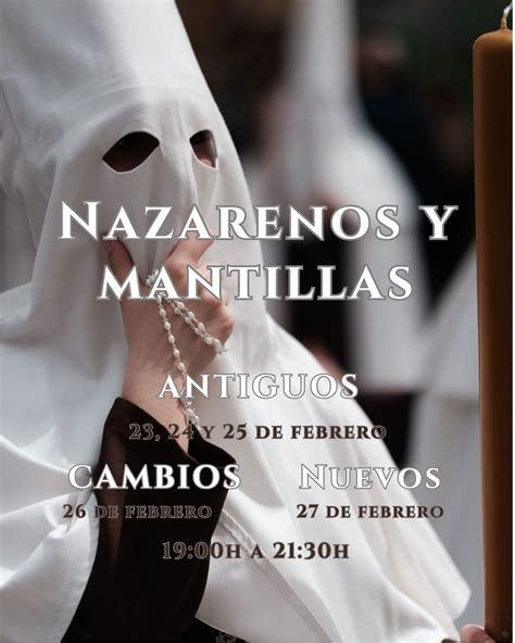 Tradicional acompañamiento de nazarenos y mantillas en Campillos