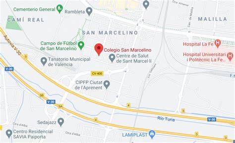 Mapa histórico del Barrio San Marcelino y evolución del Colegio