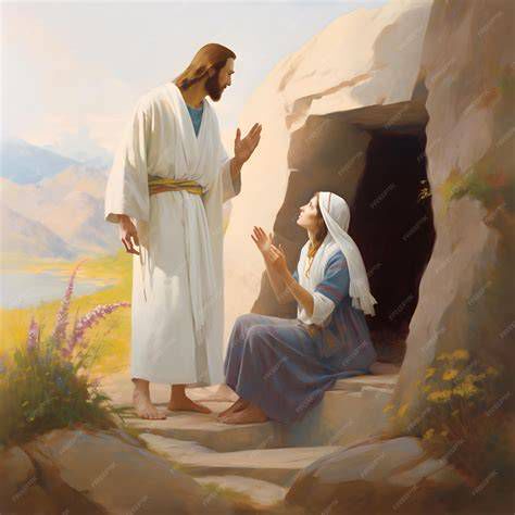 María Magdalena ante la tumba vacía y la aparición de Jesús resucitado