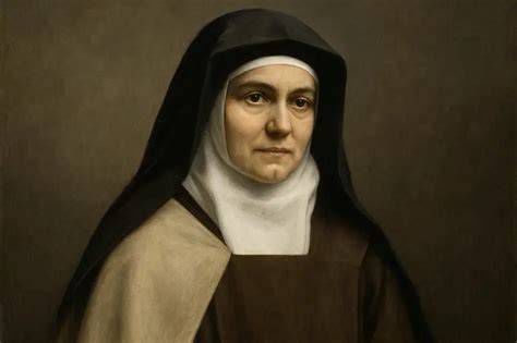 Retrato de Edith Stein en hábito carmelita