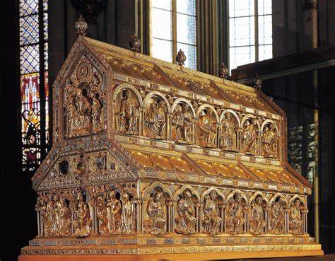 Imagen del relicario de los Reyes Magos en la Catedral de Colonia