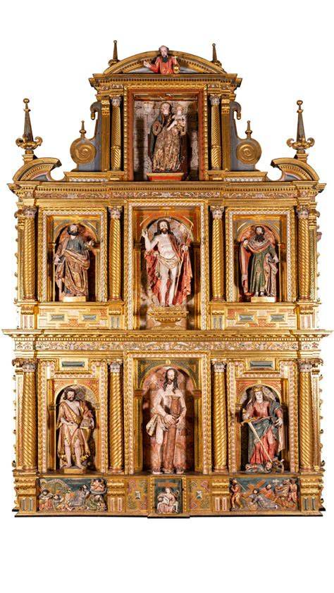 Fotografía del retablo neoclásico con Cristo Resucitado en la Iglesia Vieja de San José del Valle