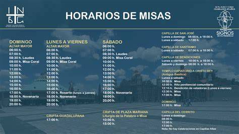 Horario de misas y festividades destacadas en la parroquia Santa Rita