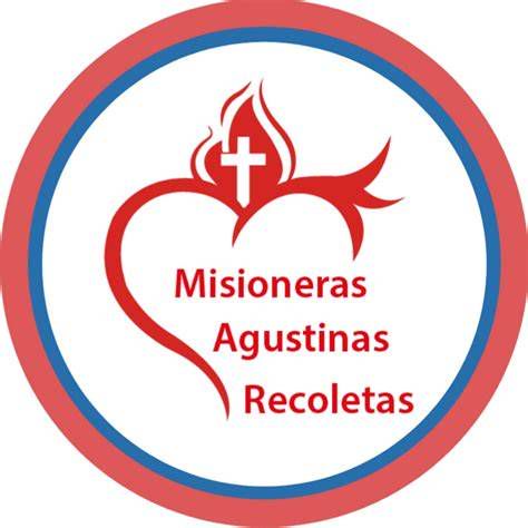 Escudo de las Misioneras Agustinas Recoletas con los tres corazones