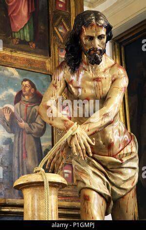 Detalle del Cristo de la Columna atribuido a Francisco Salzillo