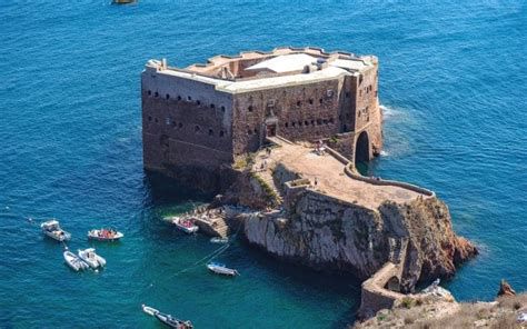 vista aérea do Forte de São João Baptista na Berlenga