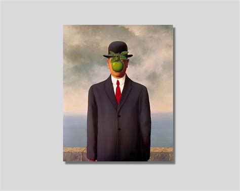Cartel inspirado en Magritte y escena del dormitorio de Regan