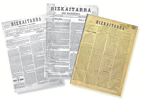 Portada antigua del Egutegi Bizkaitarra y página del Santoral Vasco
