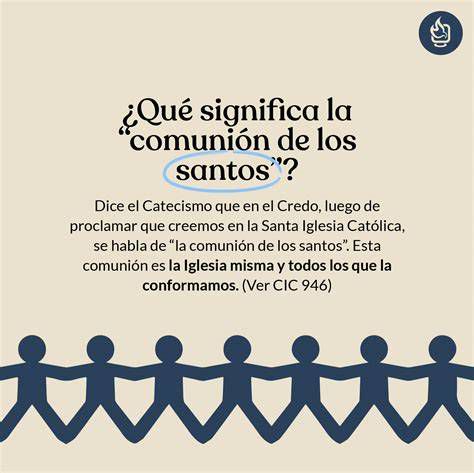Mapa simbólico de la comunión de santos y su conexión con los fieles en la tierra