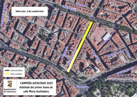 Mapa de situación Calle María Auxiliadora Salamanca