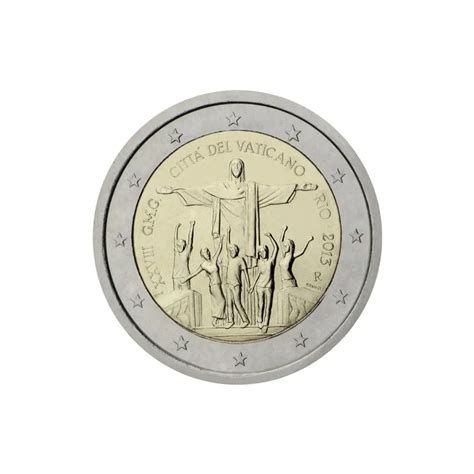 Monedas conmemorativas del Vaticano mostrando eventos y personalidades relevantes de la Iglesia
