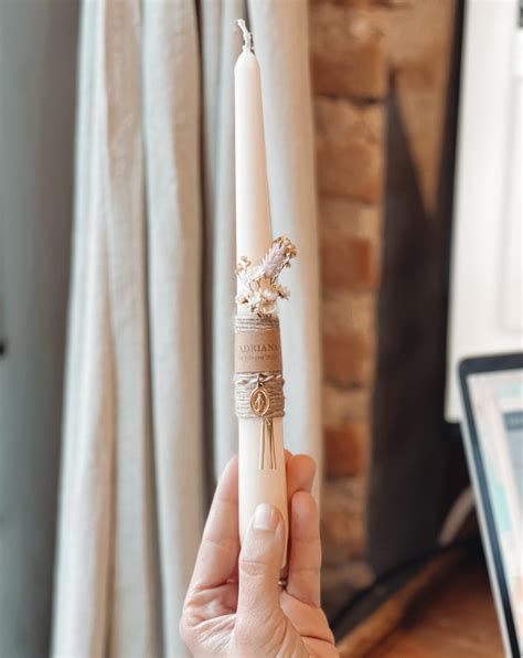 Cirios de bautizo personalizados y artesanales