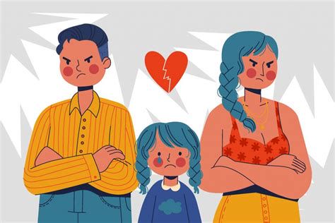 Ilustración sobre conflictos familiares y dinámicas de comunicación