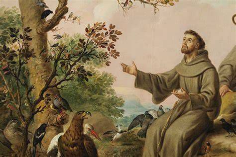 San Francisco de Asís con animales