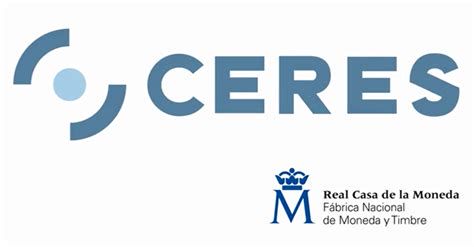 Logotipo de Certificación Española (CERES) y FNMT