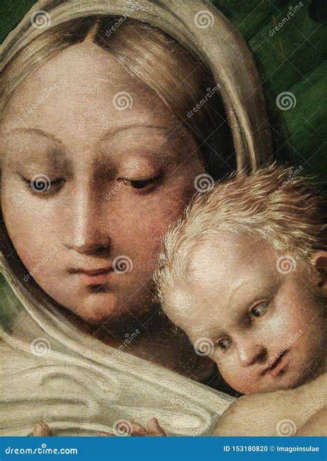 Detalle iconográfico: Madre que amamanta al Niño en pintura religiosa