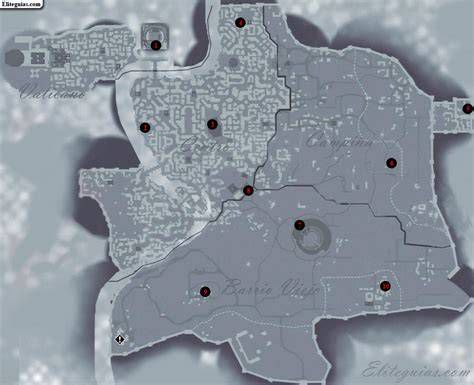 Mapa general con localización de los glifos
