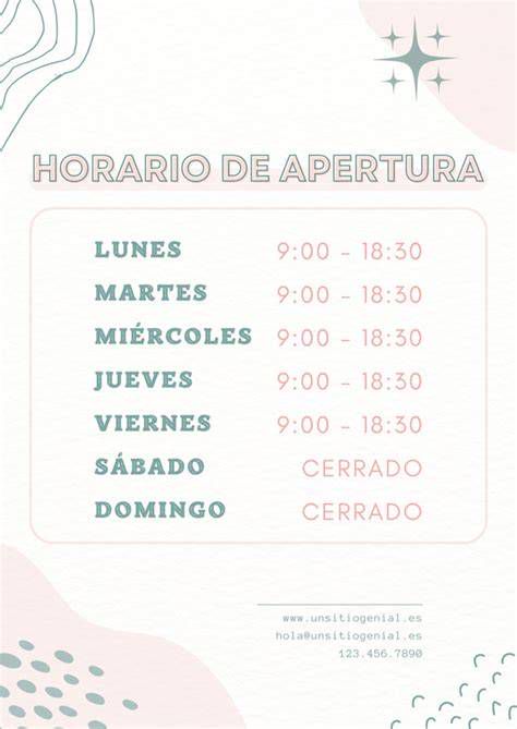 Infografía del horario de apertura y eventos especiales en la Basílica Santa María