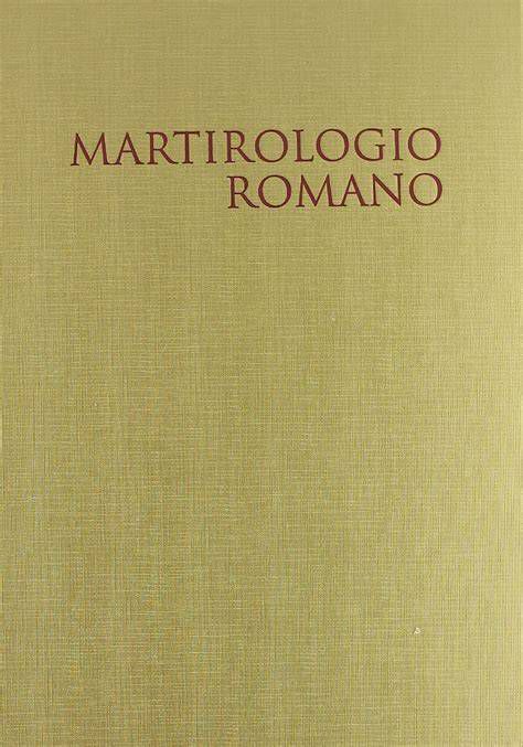 imagen del Martirologio Romano y libros hagiográficos