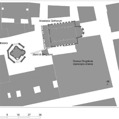pianta stratigrafica del complesso sotto la basilica
