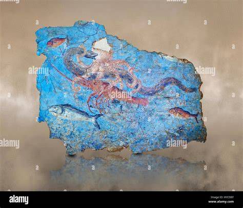 affresco romano con scena marina e figura dell'orante
