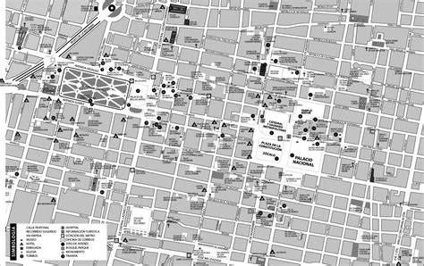 Mapa esquemático del recorrido por el centro histórico de Santa Fe
