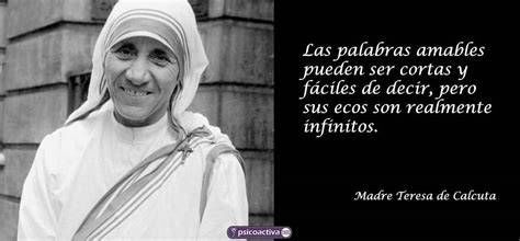 Infografía sobre frases inspiradoras de Teresa de Calcuta