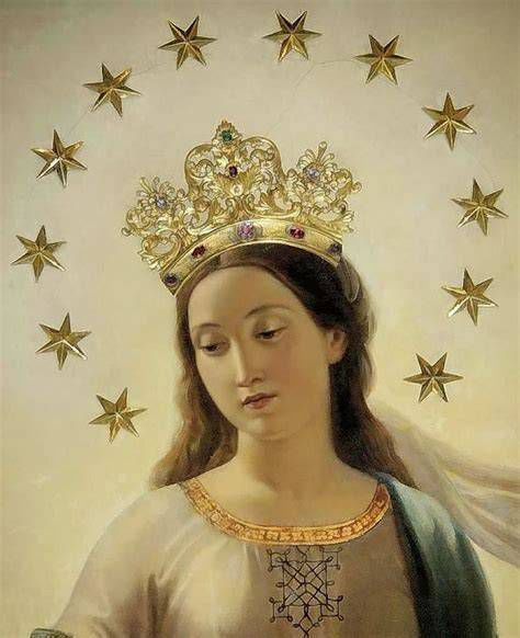 Iconografía de la Virgen con la corona de 12 estrellas